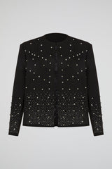 Crystal Embellished Noir Jacket