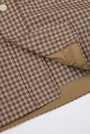 Micro Check Hooded Shirt Jacket