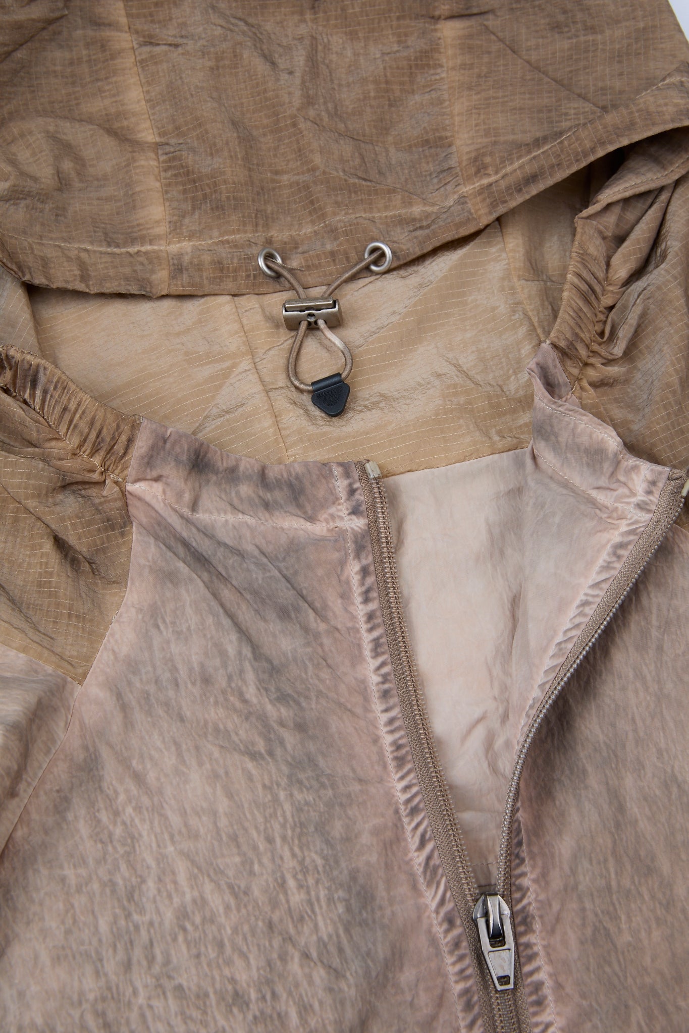Washed Sand Tactical Zipped Jacket