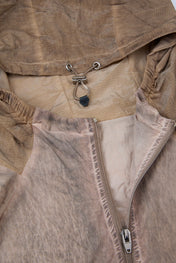 Washed Sand Tactical Zipped Jacket