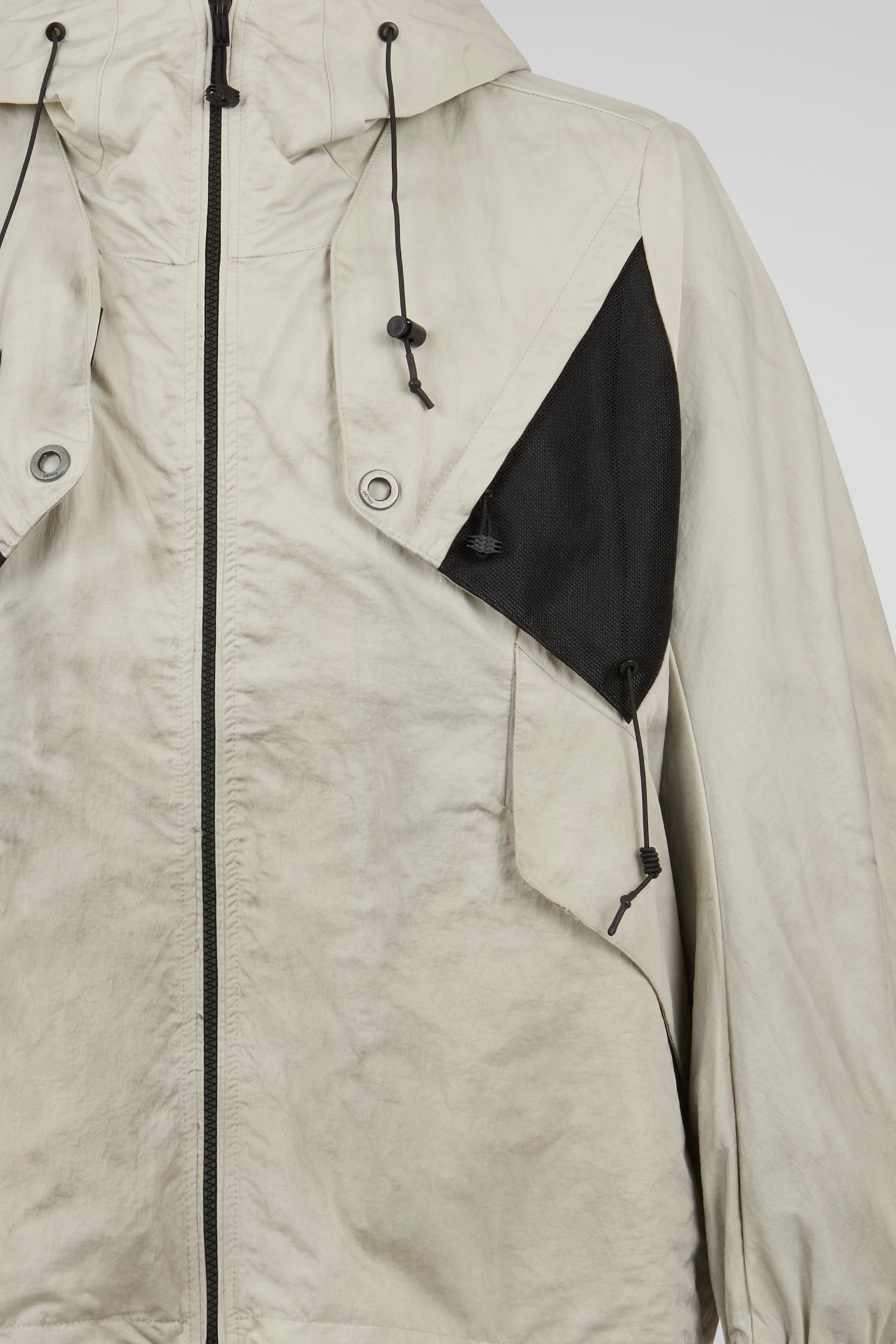 Tactical Panel Hooded Windbreaker