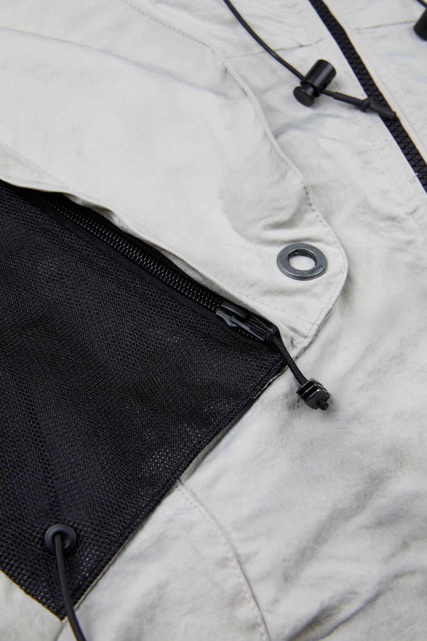 Tactical Panel Hooded Windbreaker