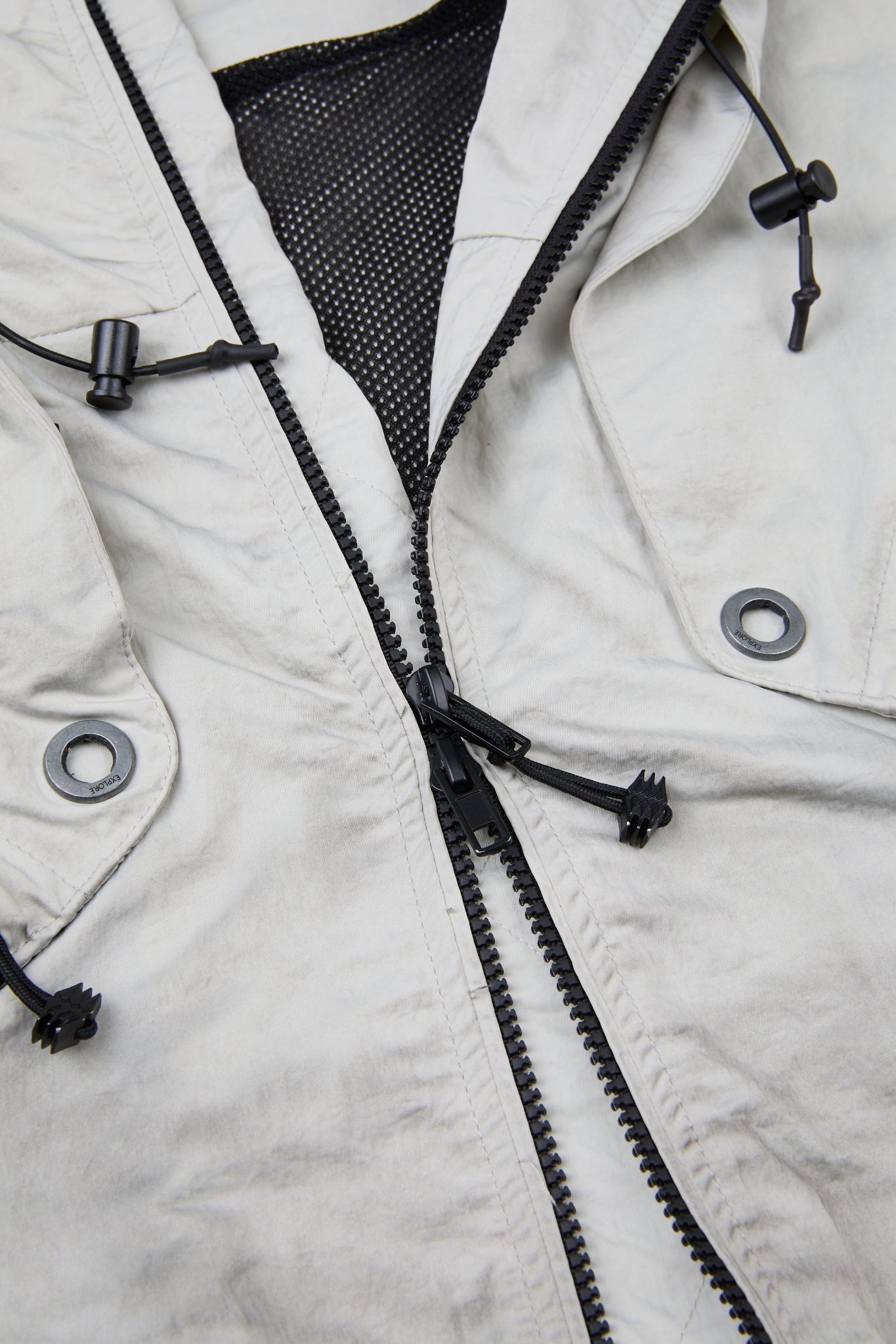 Tactical Panel Hooded Windbreaker