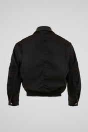 Structured Utility Leather Jacket