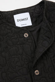 Black Quilted Utility Long Sleeves Shirt