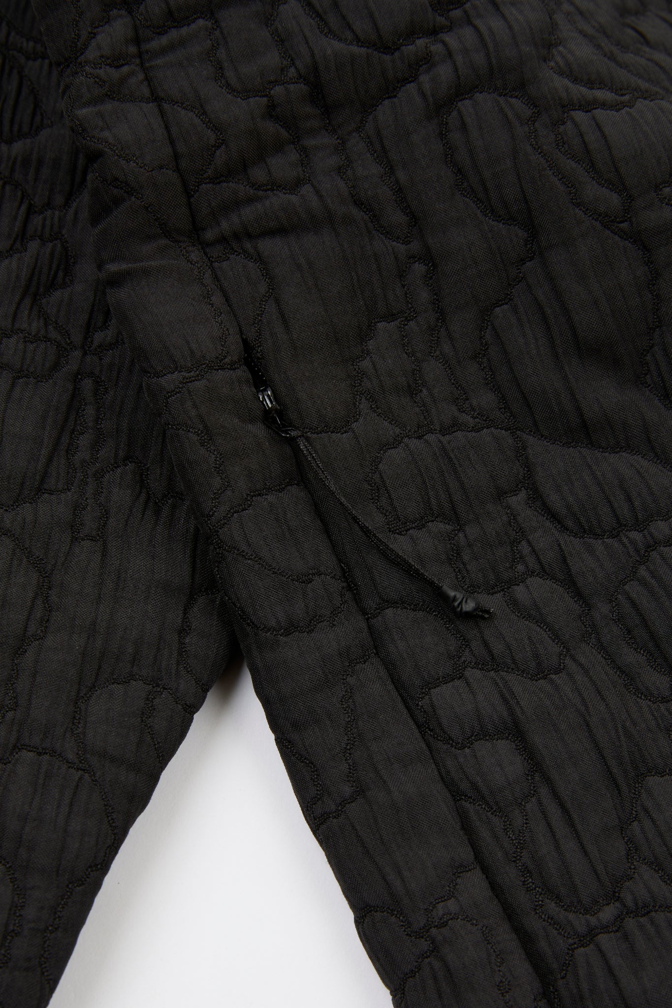 Black Quilted Utility Long Sleeves Shirt