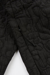 Black Quilted Utility Long Sleeves Shirt