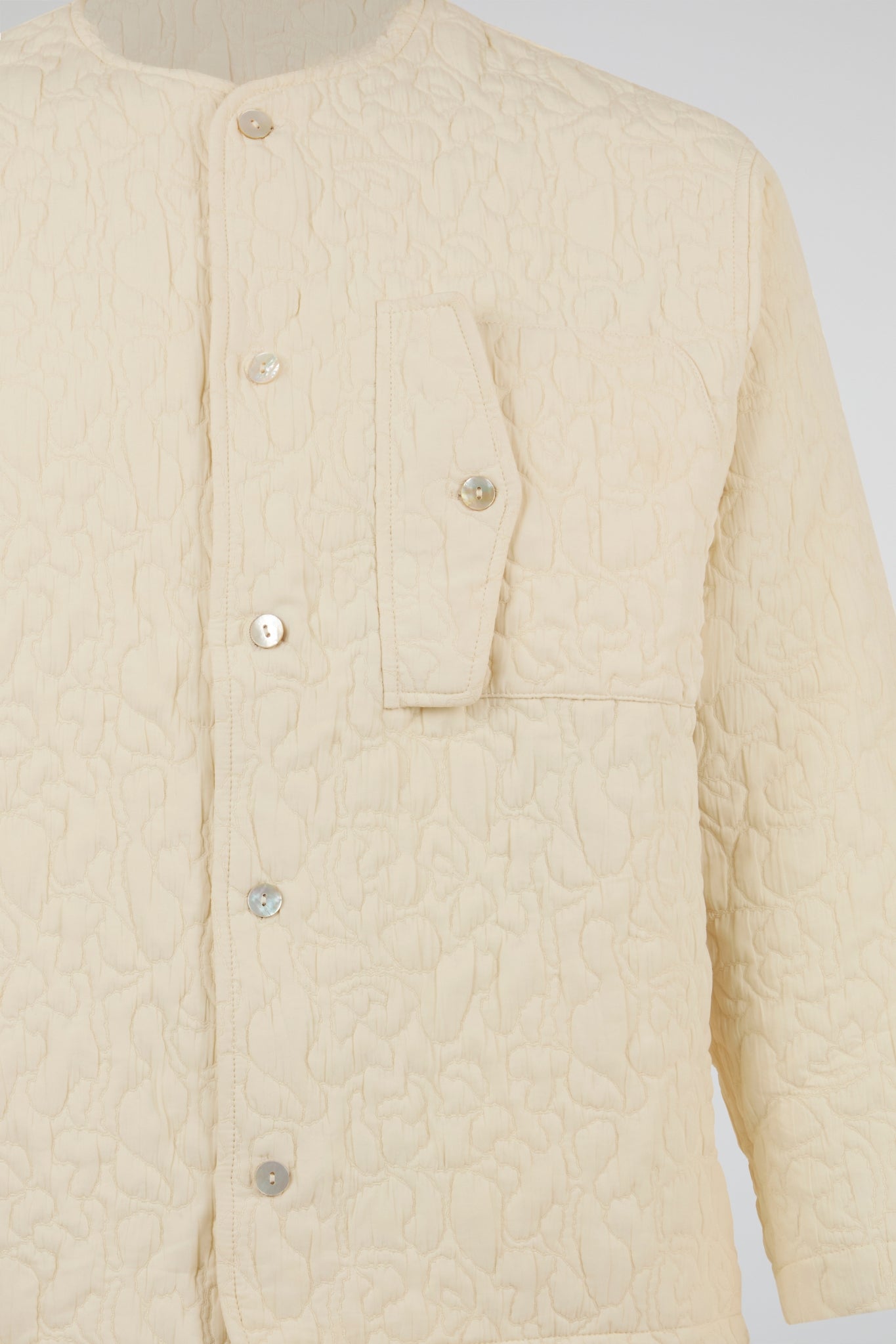White Textured Jacket