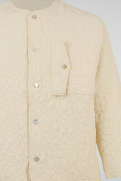 White Textured Jacket