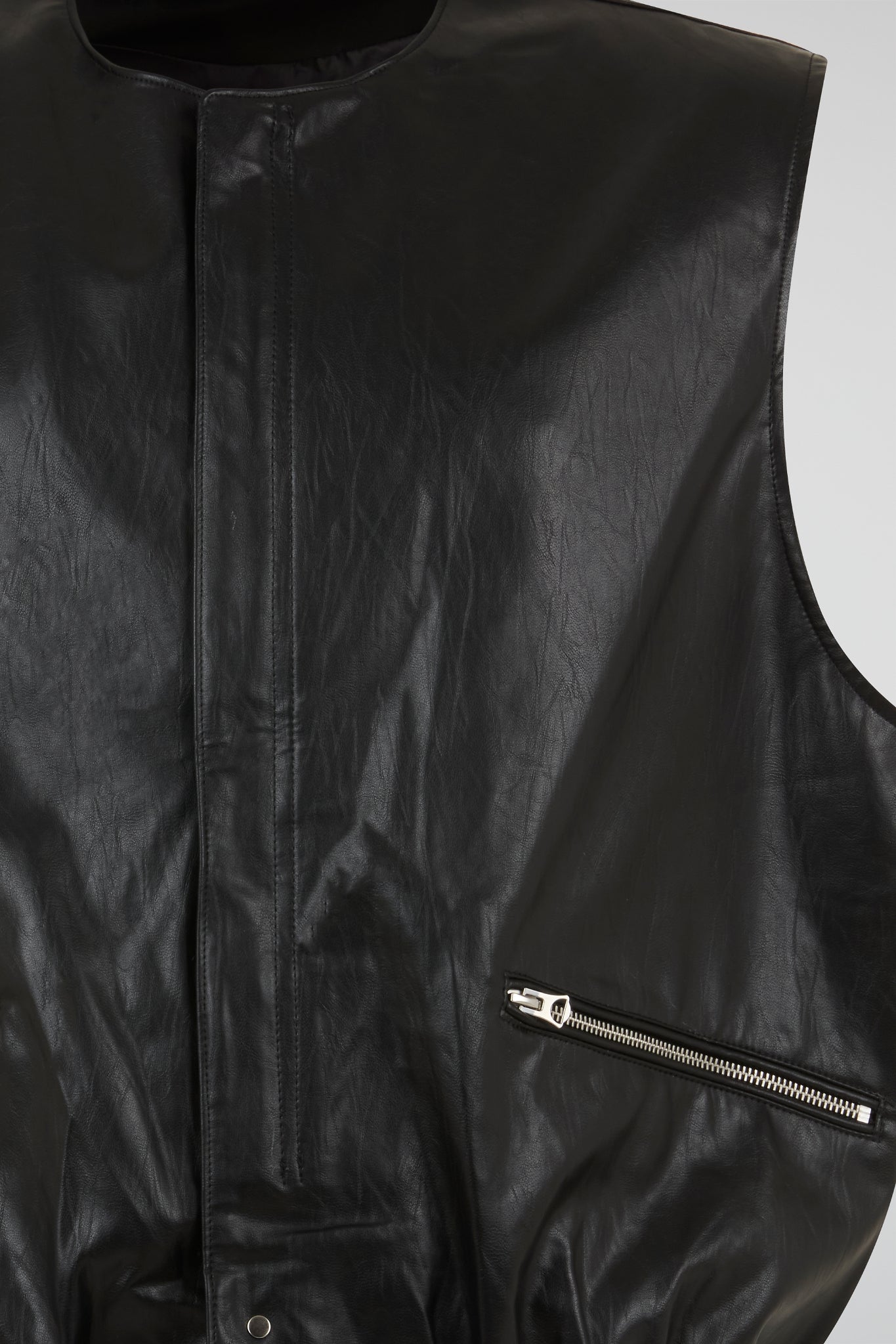 Obsidian Utility Leather Vest
