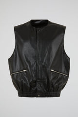 Obsidian Utility Leather Vest