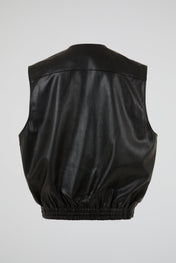Obsidian Utility Leather Vest