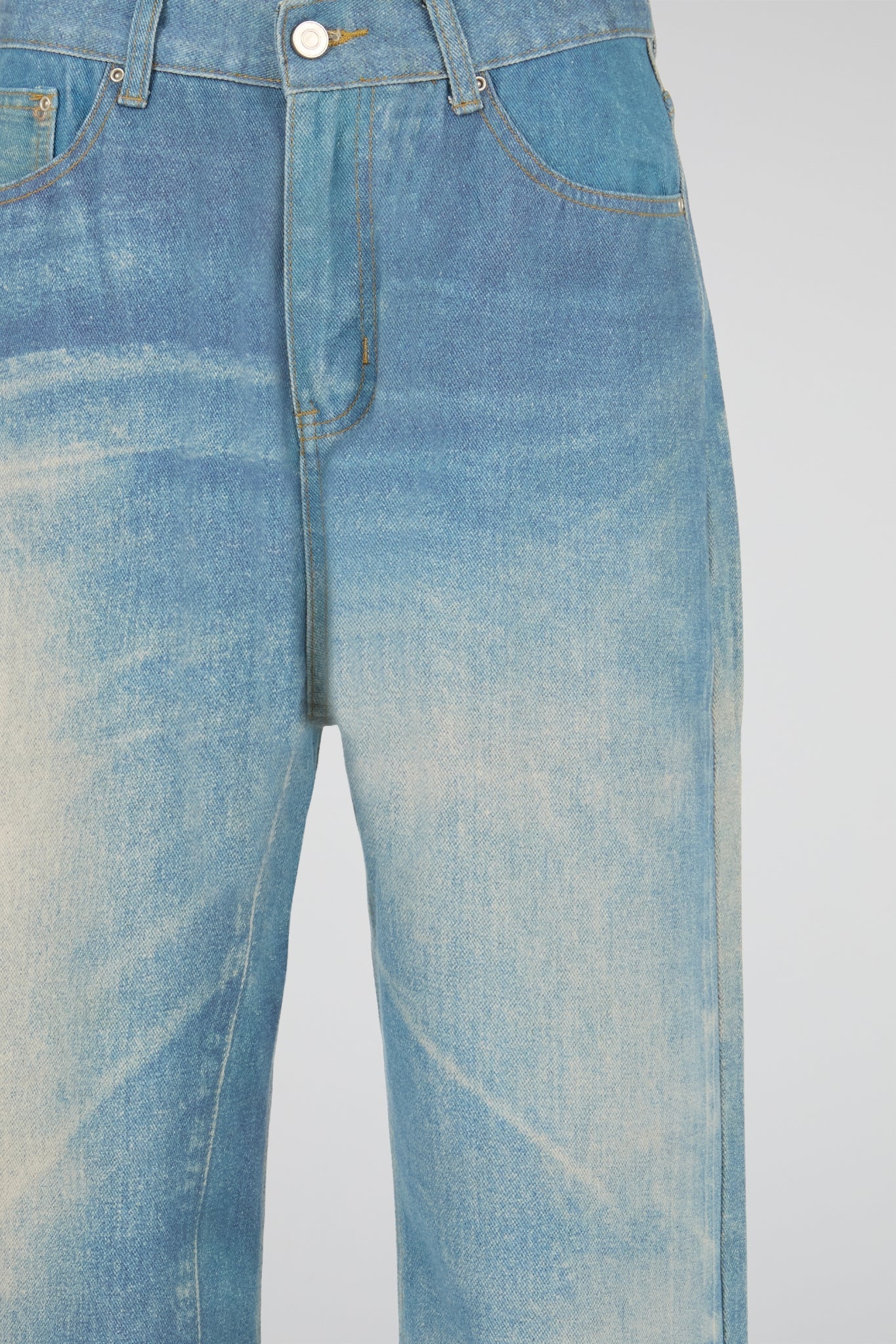 Washed Blue Wide Denim