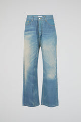 Washed Blue Wide Denim