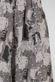 Abstract Monochromatic Wide-Leg Pants