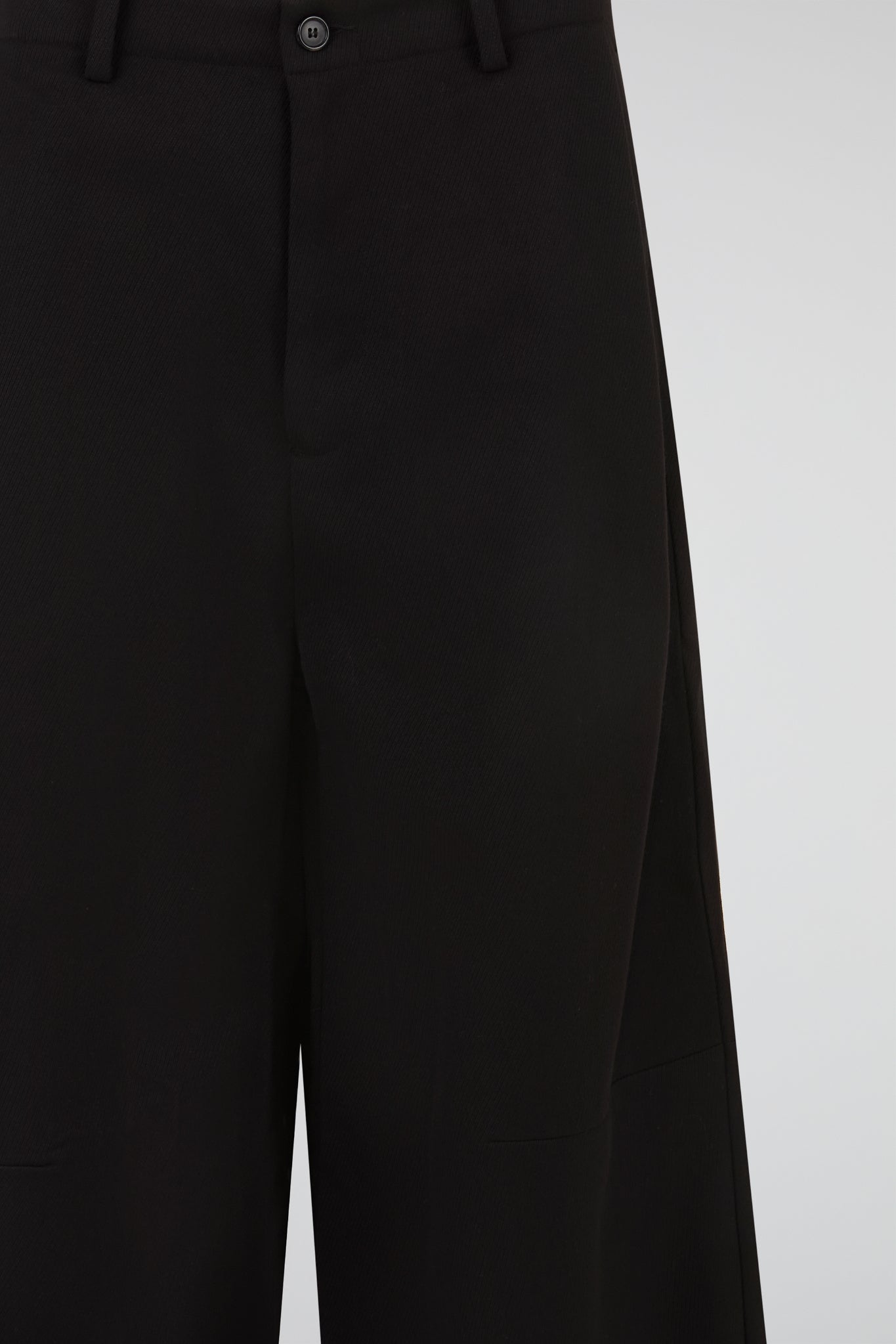 Black Straight-Leg Denim Pants