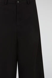 Black Straight-Leg Denim Pants