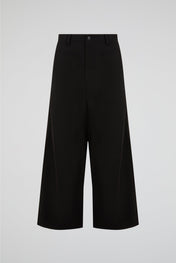 Black Straight-Leg Denim Pants