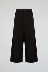 Black Straight-Leg Denim Pants
