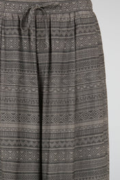 Grey Geometric Print Pants