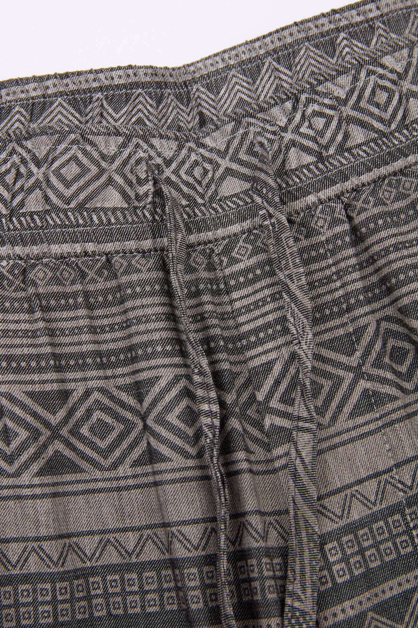 Grey Geometric Print Pants