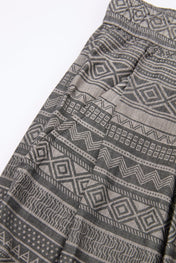 Grey Geometric Print Pants