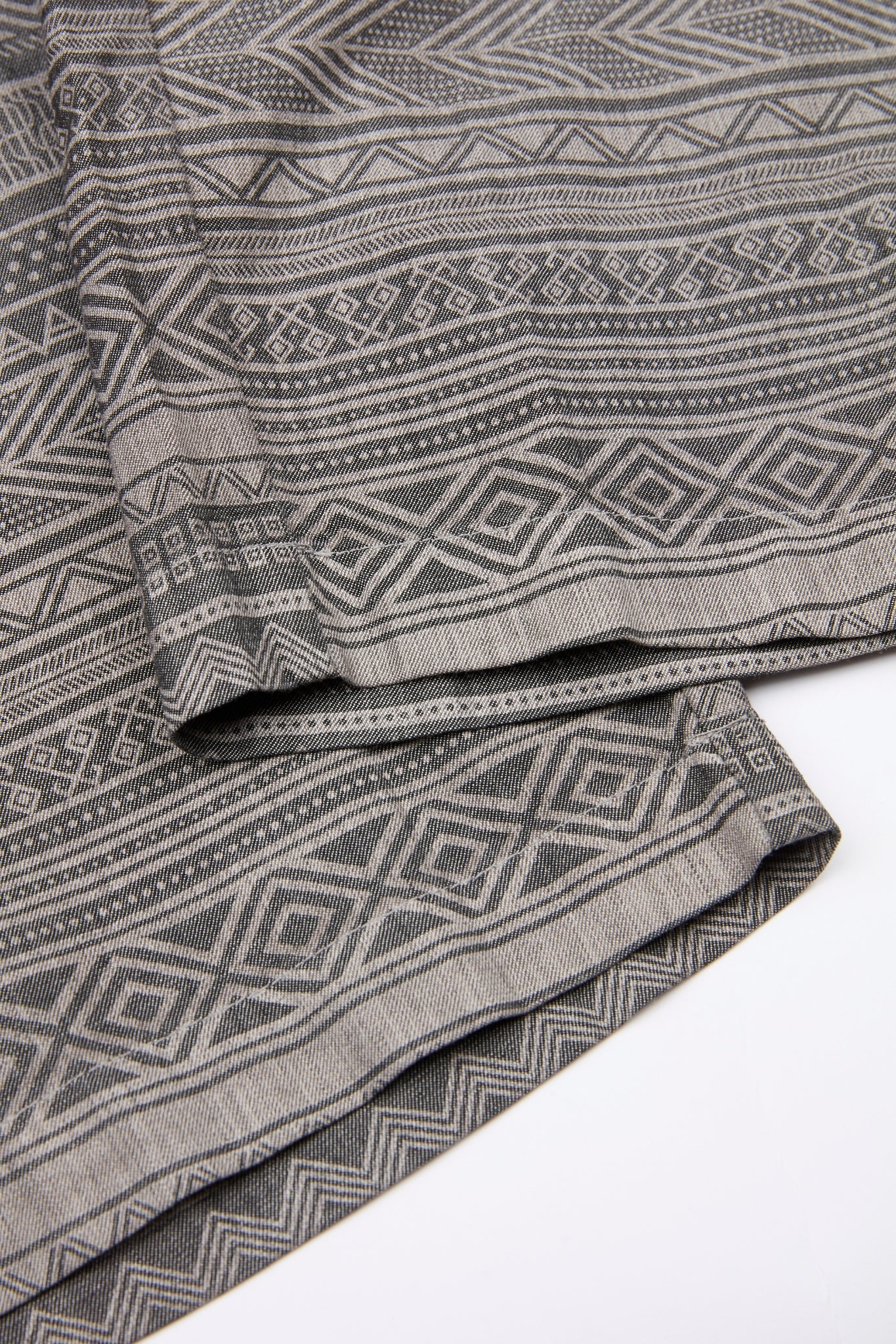 Grey Geometric Print Pants