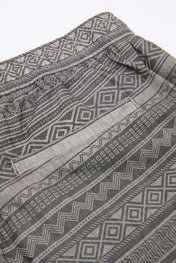 Grey Geometric Print Pants