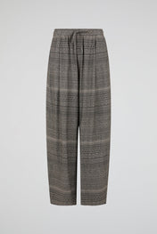 Grey Geometric Print Pants