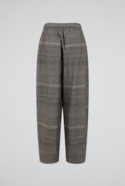 Grey Geometric Print Pants