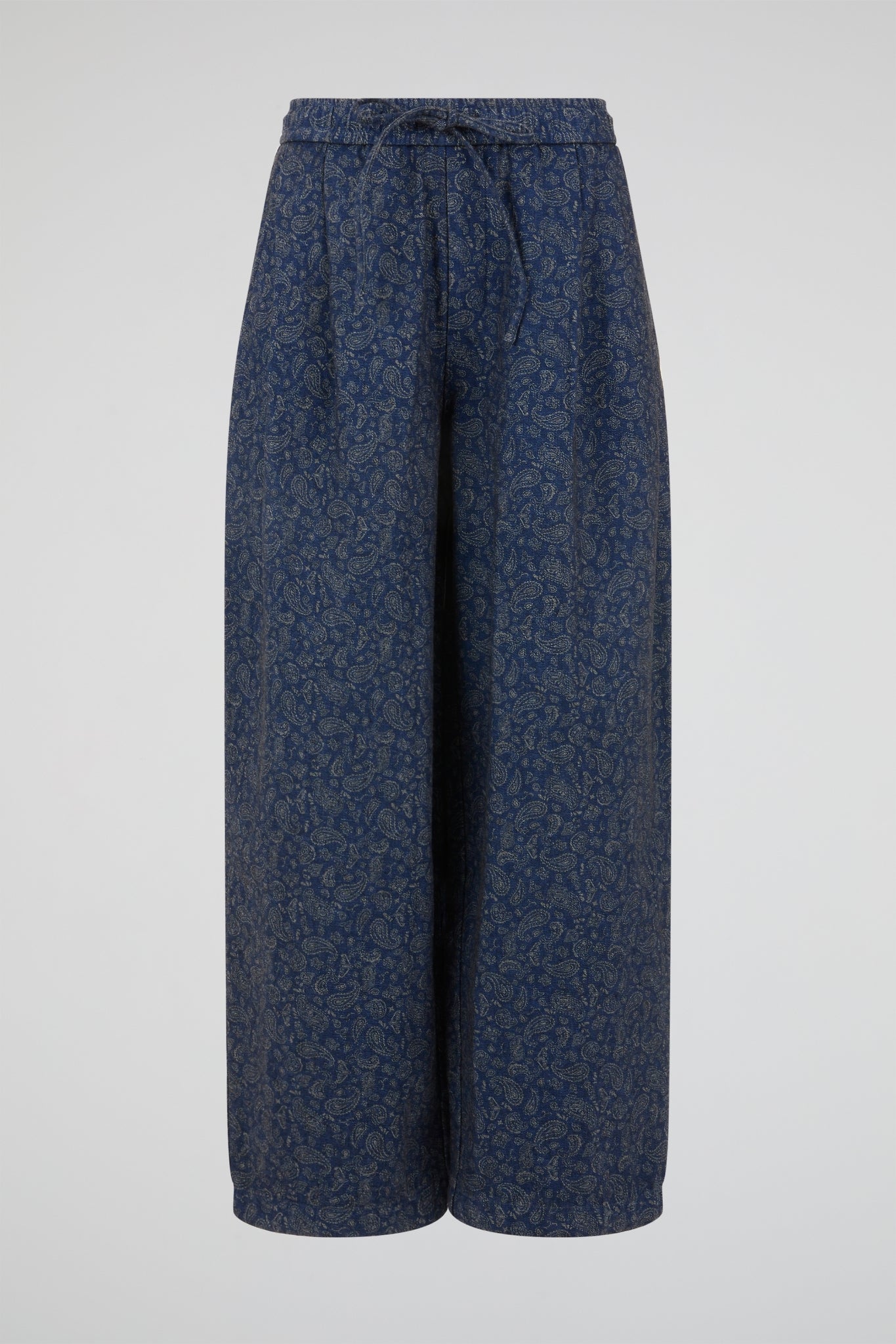 Shadow Floral Wide-Leg Trousers