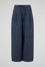 Shadow Floral Wide-Leg Trousers