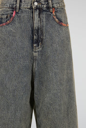 Grey Acid Wash Jeans