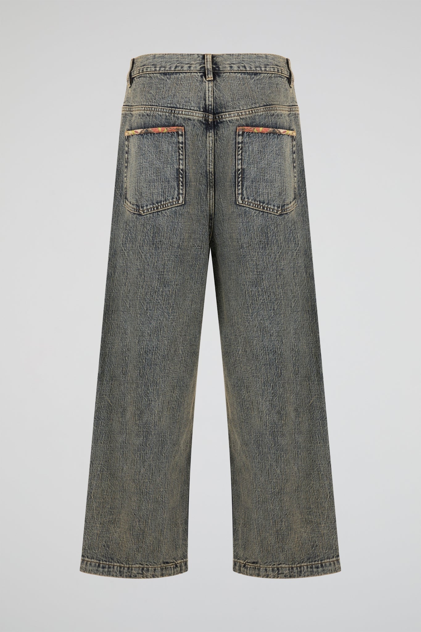 Grey Acid Wash Jeans