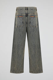 Grey Acid Wash Jeans