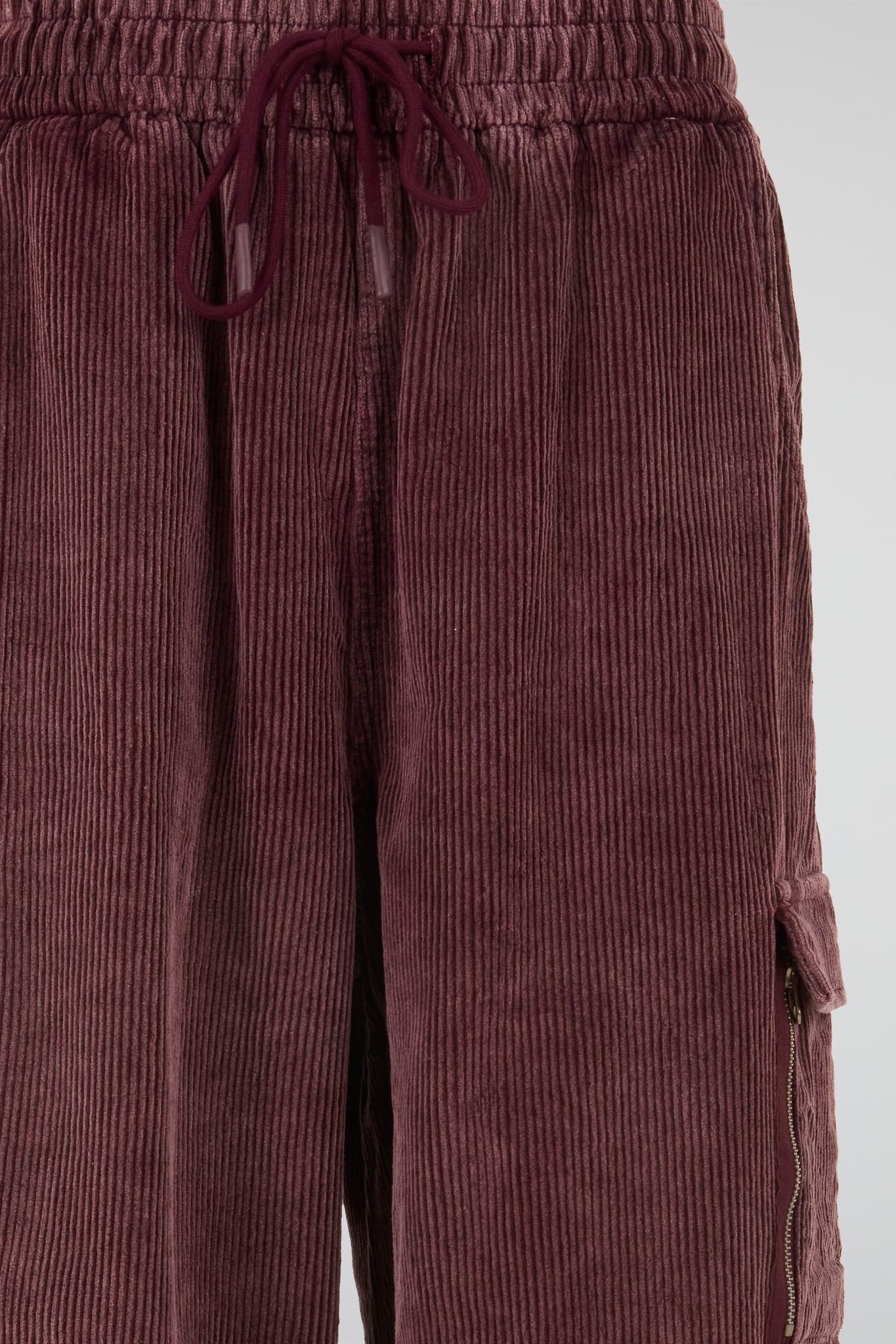 Burgundy Cargo Corduroy Trouser