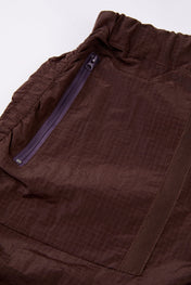 Brown Technical Belted Short