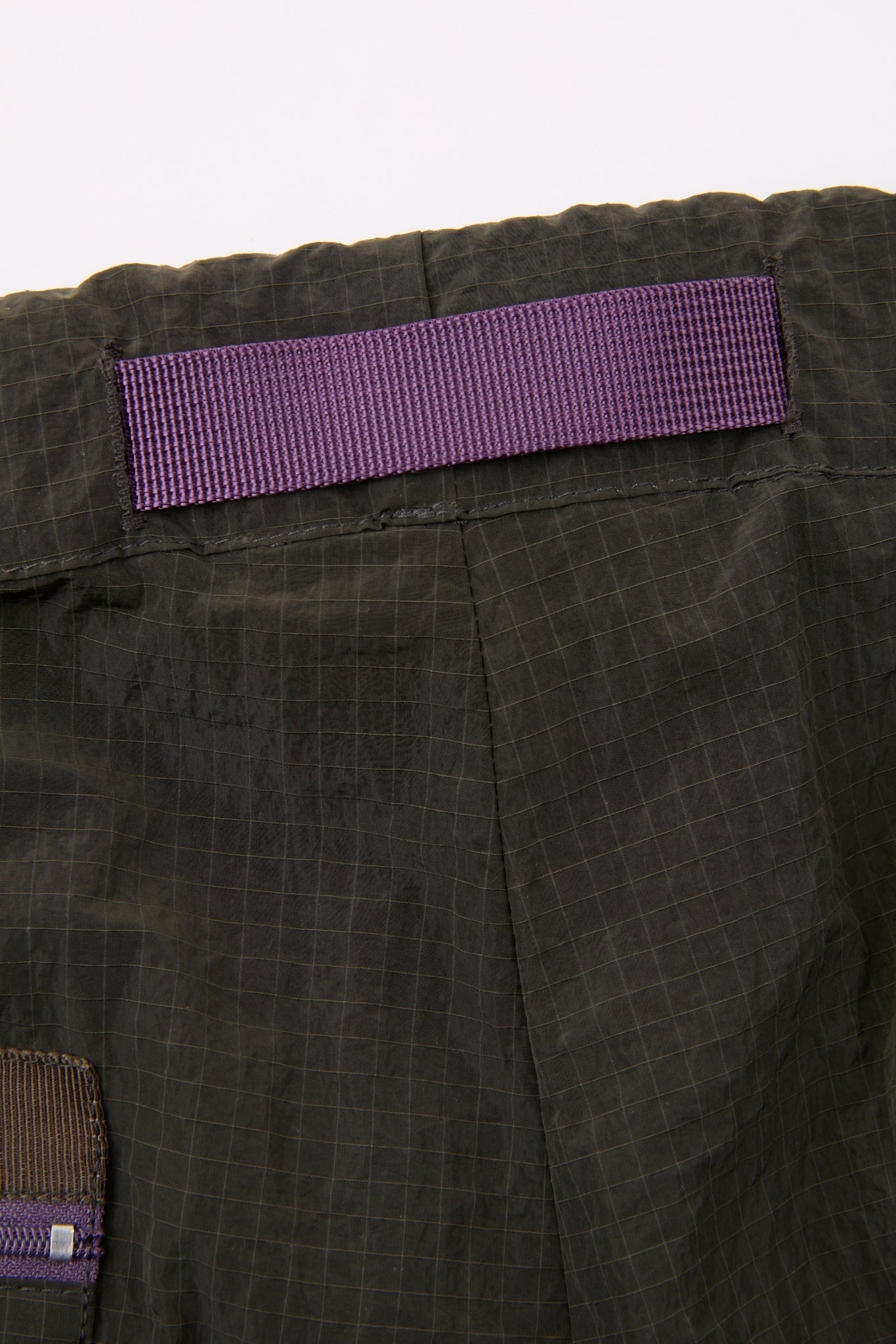 Green Technical Belted Short