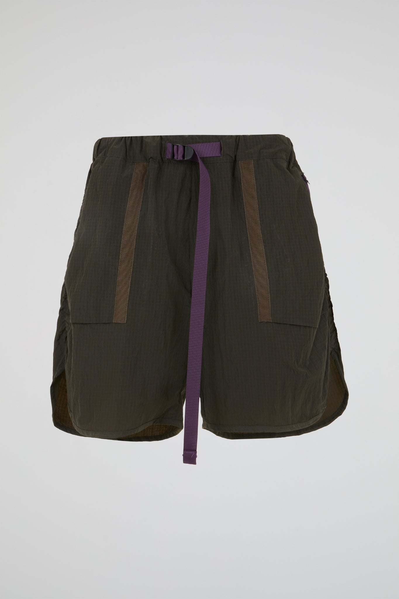Green Technical Belted Short