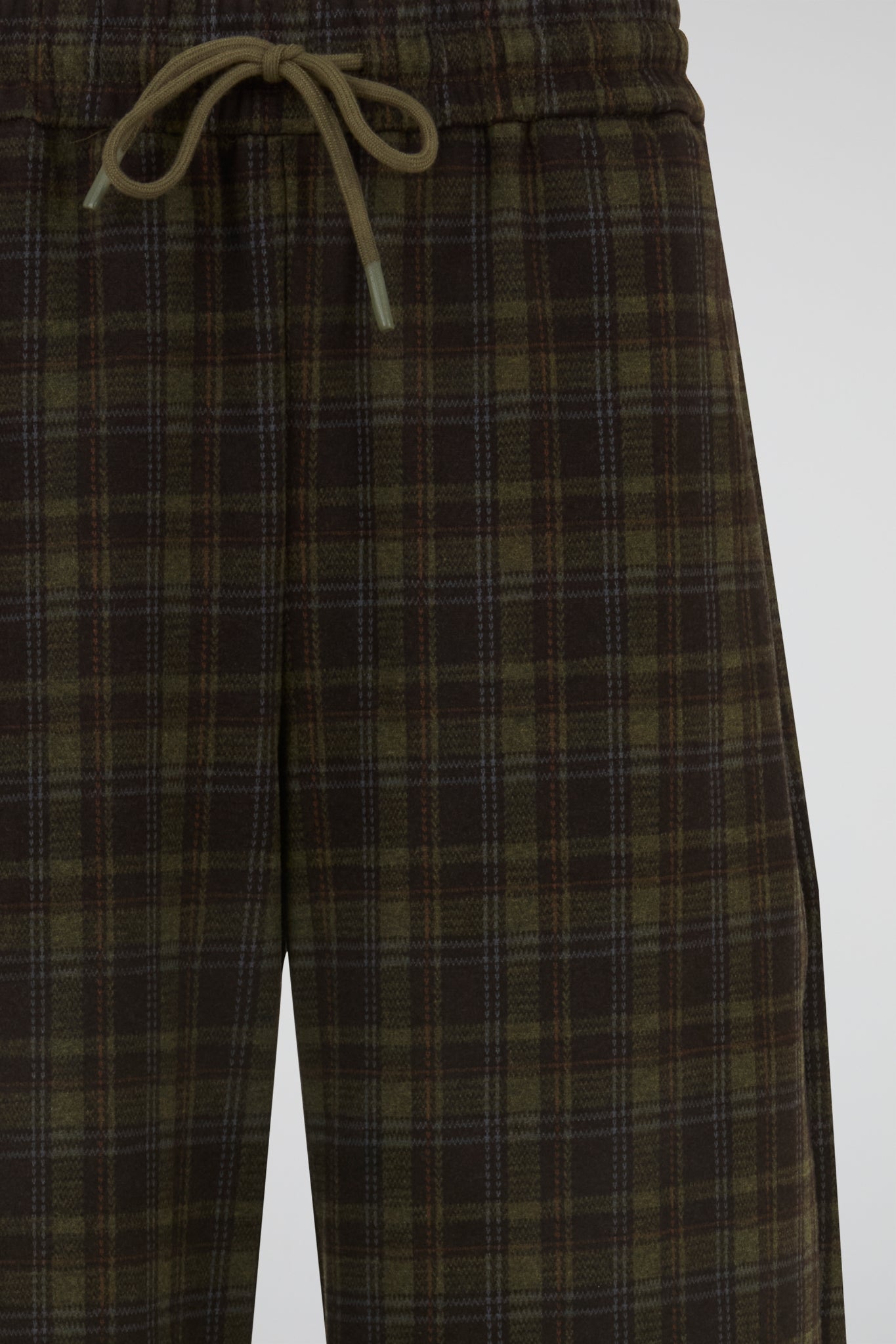 Green Plaid Relaxed Trouser