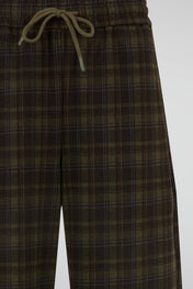 Green Plaid Relaxed Trouser