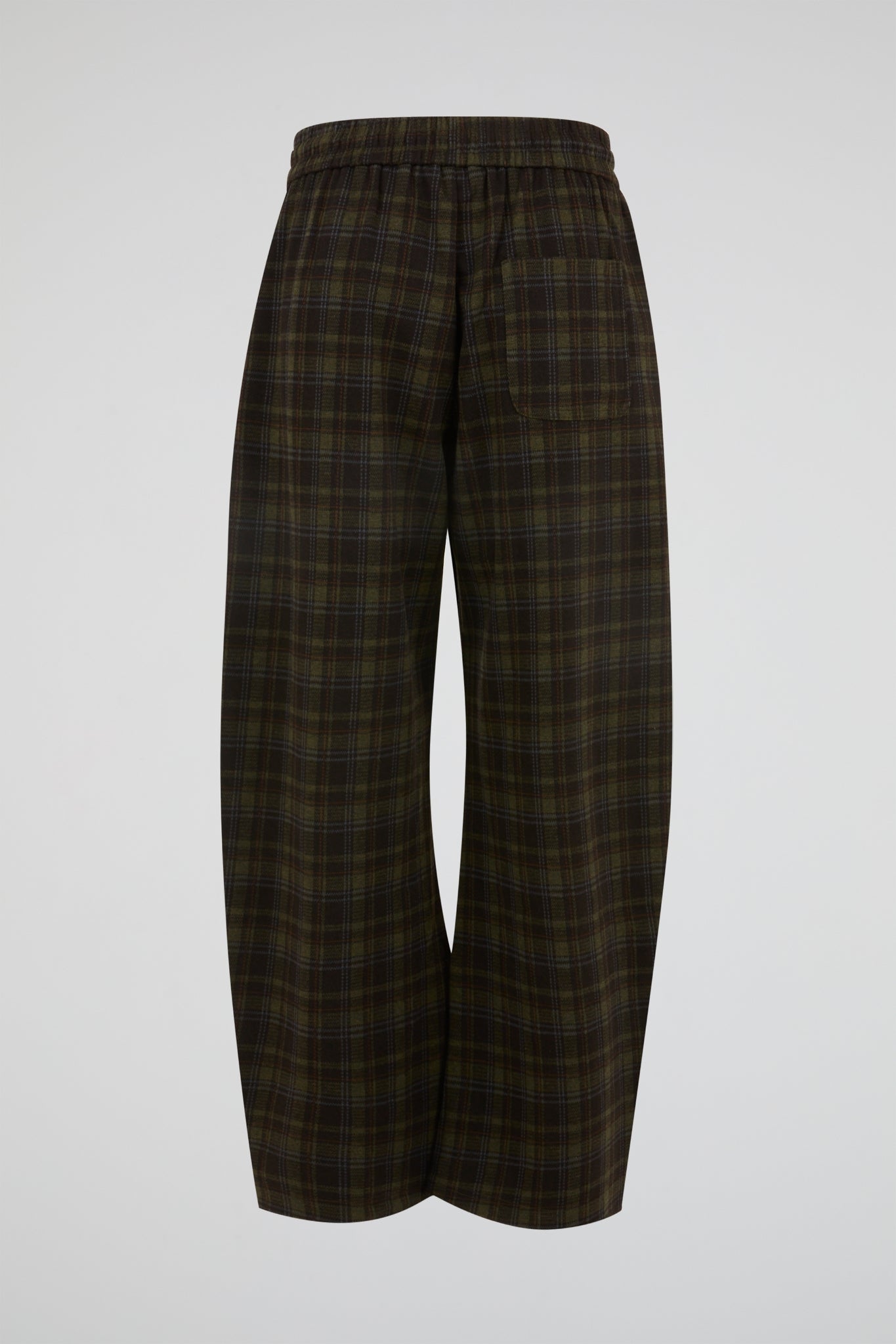Green Plaid Relaxed Trouser