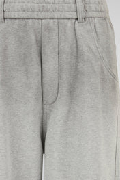 Distressed Hem Grey Jersey Shorts