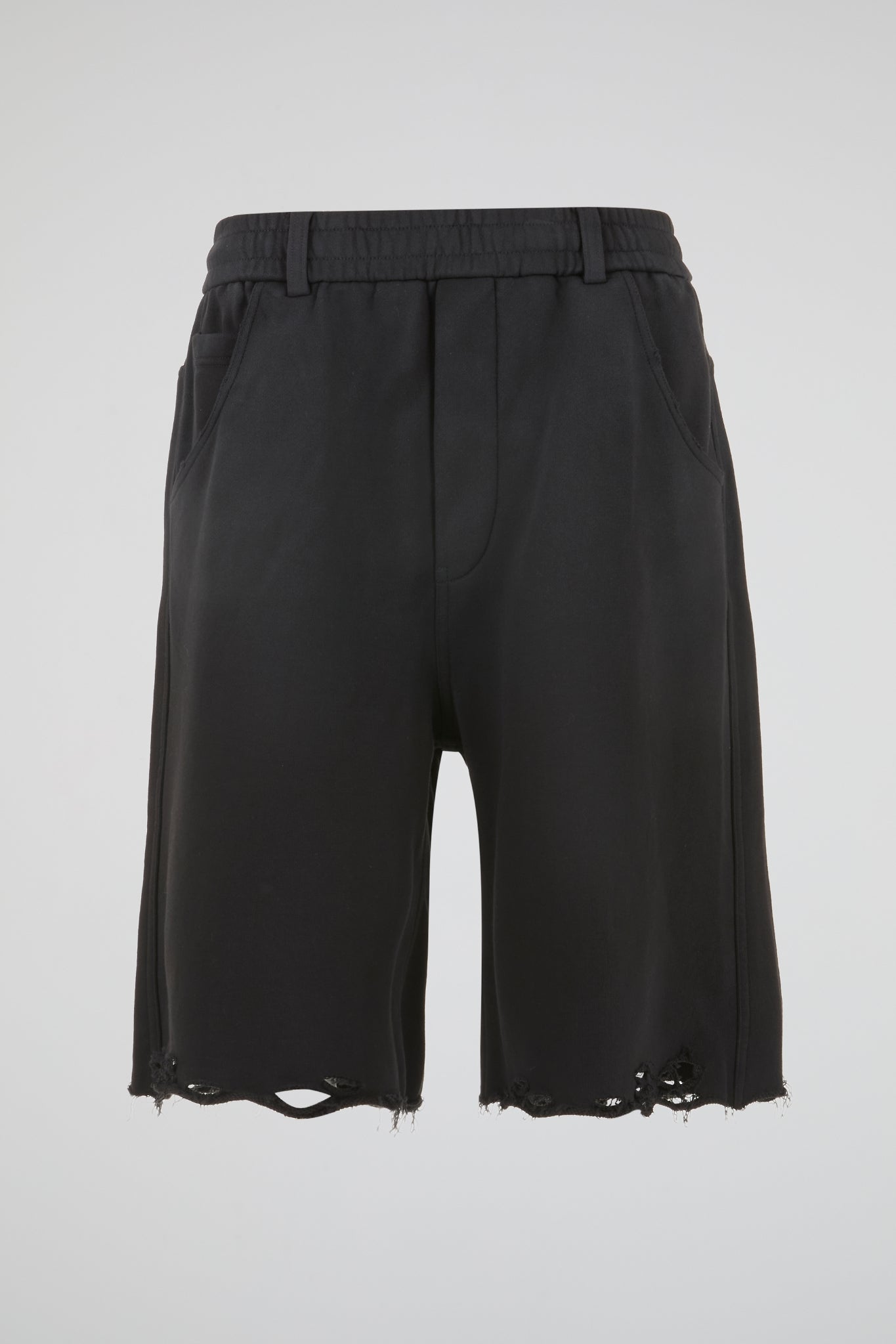 Distressed Hem Shorts
