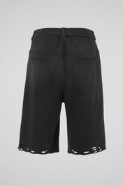 Distressed Hem Shorts