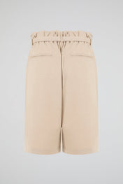 Belted Tailored Short Khaki