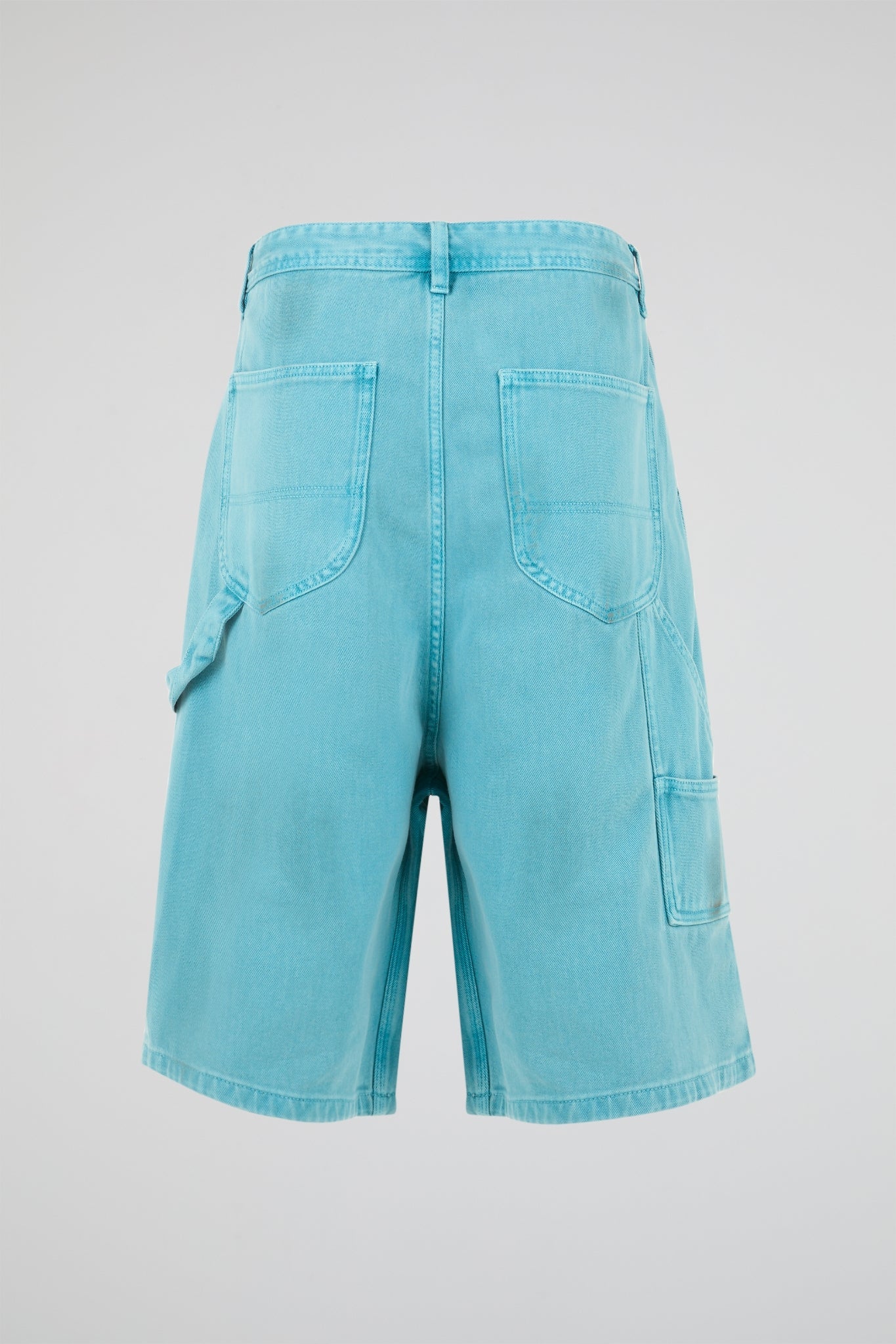 White Pleated Carpenter Shorts