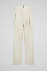 Pleated Wide-Leg Pants