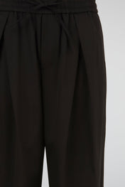 Black Ease Wide Trouser