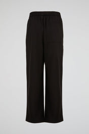 Black Ease Wide Trouser